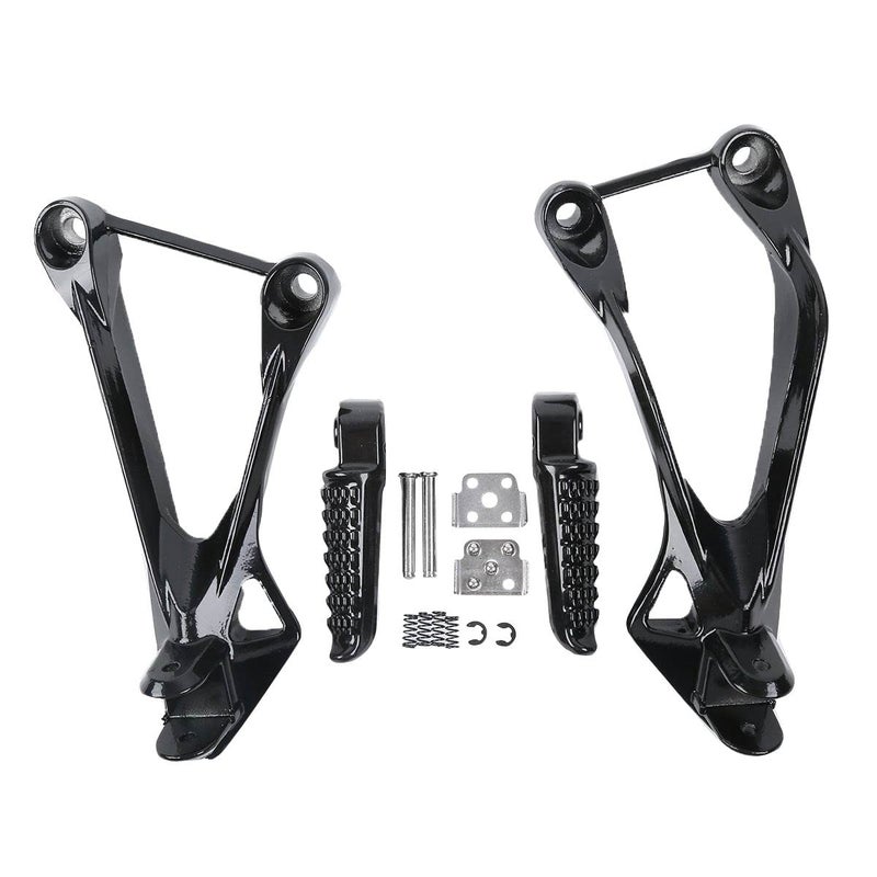 TCMI دعامة أوتاد قدم الركاب الخلفي من كاواساكي متوافقة مع كاواساكي نينجا ZX6R 2005-2008، ZX636 2005-2006 (أسود) - Image 1